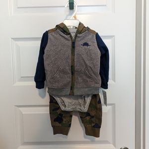 NWT Carter's camouflage three-piece set